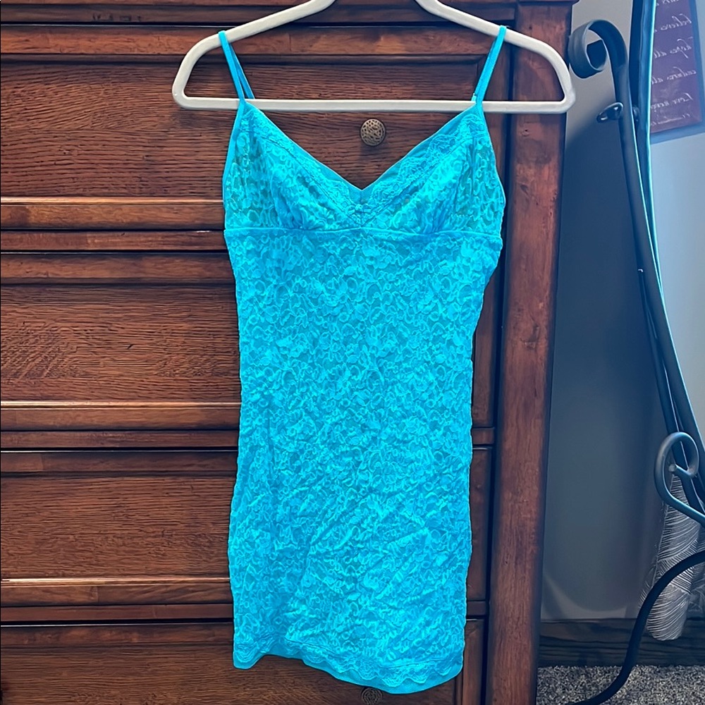 Elegant Blue Lace Lingerie